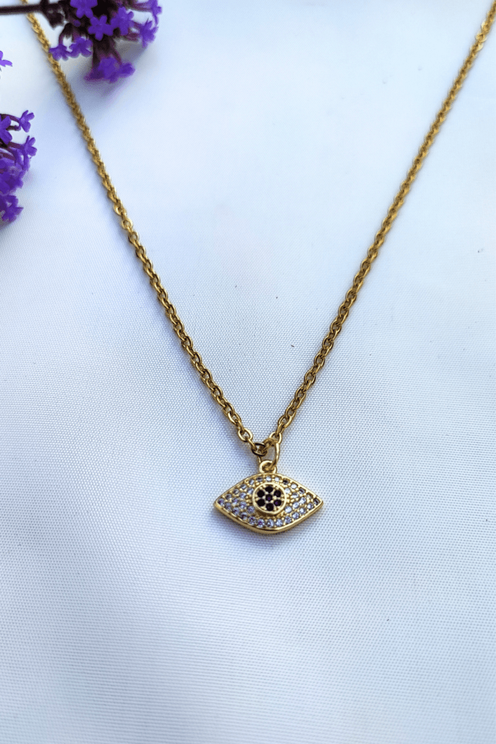 cadena con dije de ojo turco