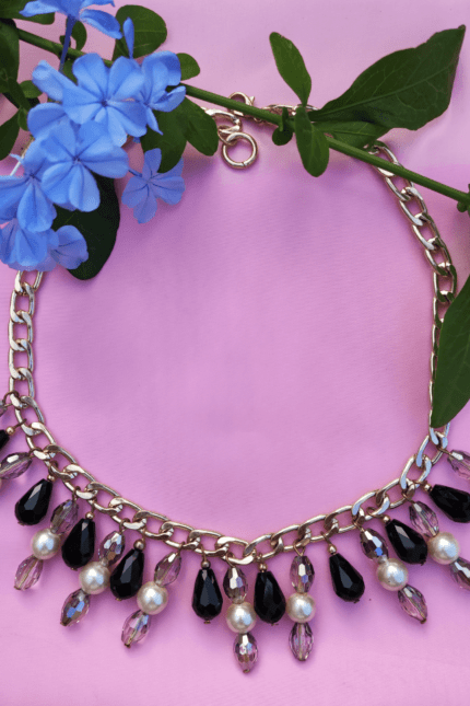 collar con muranos estilo gota